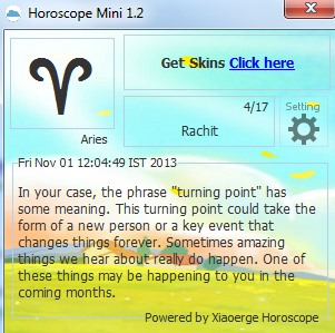 Horoscope Mini- interface
