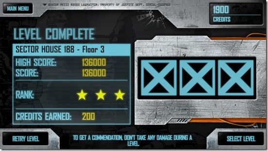 Judge Dredd vs. Zombies - level score