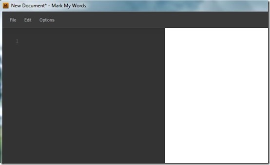 Mark My Words-markdown editor-interface