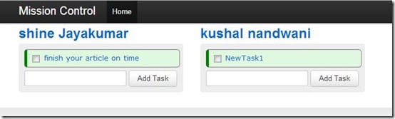 Mission Control-online task manager-add task