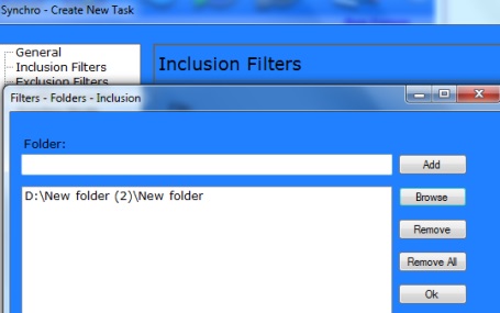 Molten Synchro- inclusion and exclusion filter