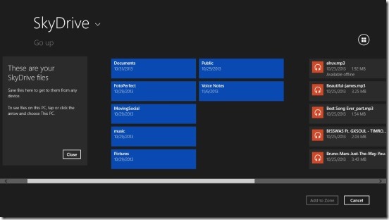 Norton Zone Cloud File Sharing - uploading SkyDrive files