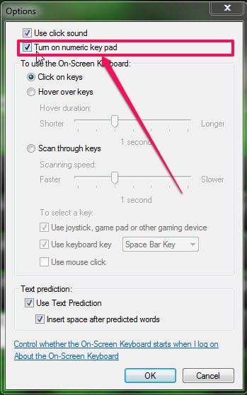 Open On-Screen Keyboard - Options