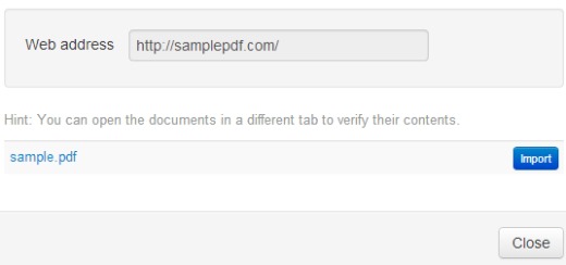 PDFstash- add pdf file from web