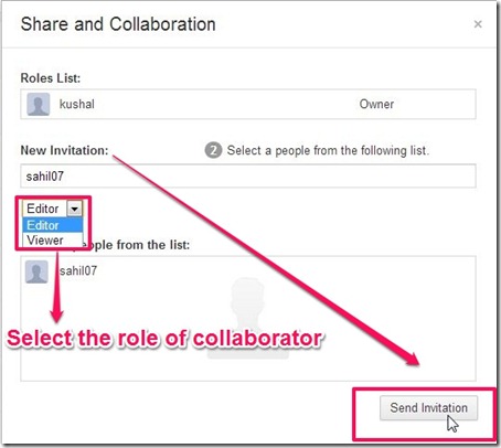 Process On-online diagramming tool-invite collaborators
