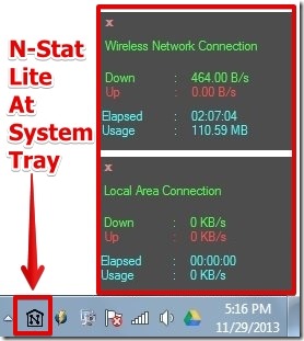 N-Stat Lite- User Interface -> On Screen View