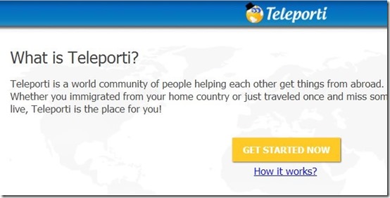 Teleporti-online marketplace-home page