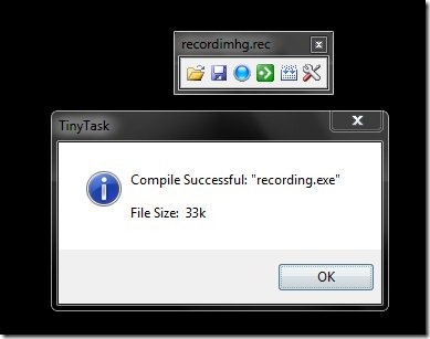 TinyTask-free screen recorder-compile