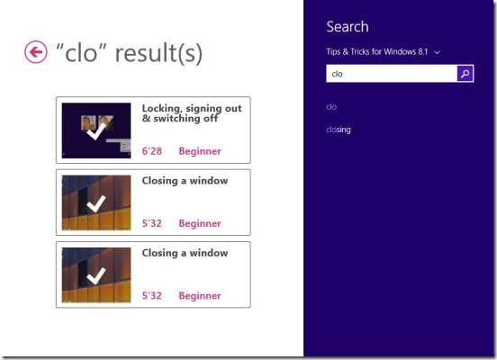 Tips & Tricks for Windows 8.1 - search