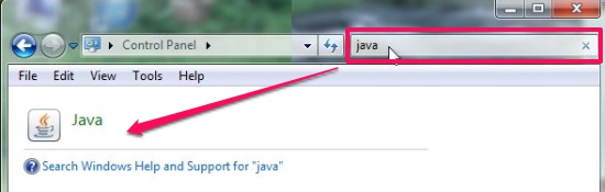 Turn Off Java Updates - Launching Java Control Panel