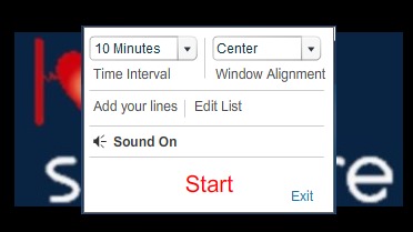 Vision Defense- settings window