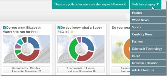 Votetrends-online voting tool-public polls