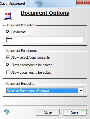 WinAudit- password protect audit as pdf document