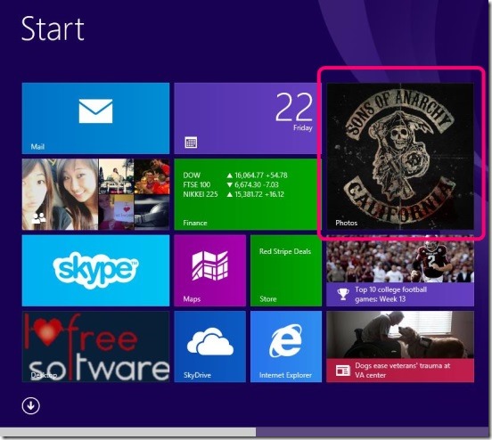 Windows 8 Tutorial - Photos app live tile