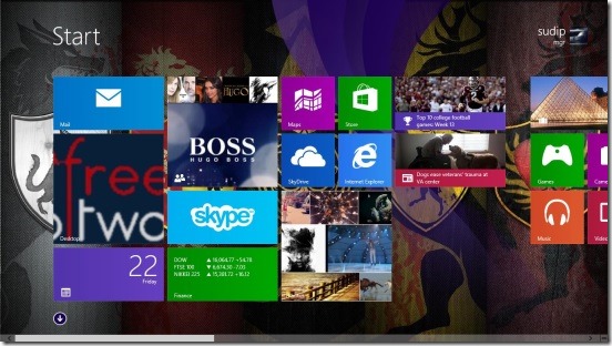 Windows 8 Tutorial - slideshow at start screen