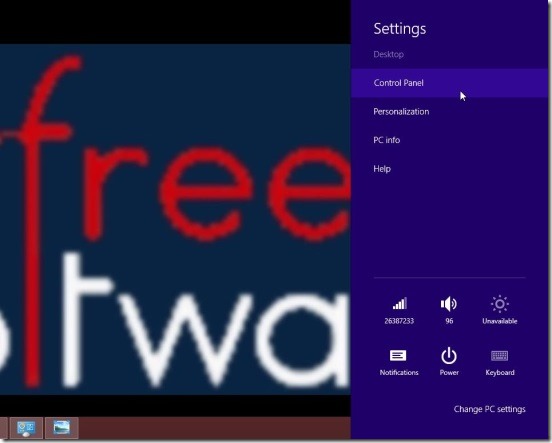 Windows 8 tutorial - settings charm