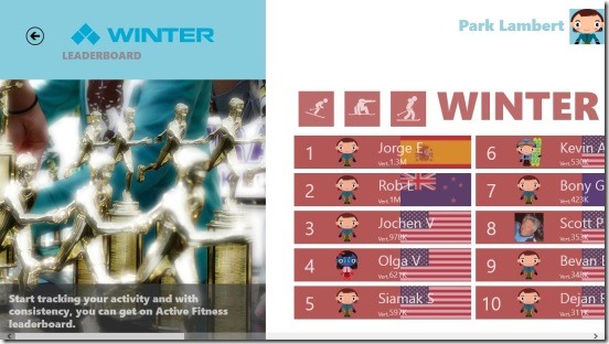 Winter Sports - leaderboard