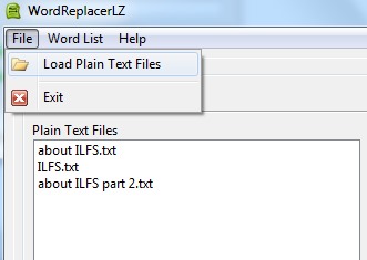 WordReplacerLZ- add multiple text files