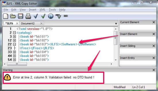 Free XML Editor - XML Copy Editor - Schema Validation