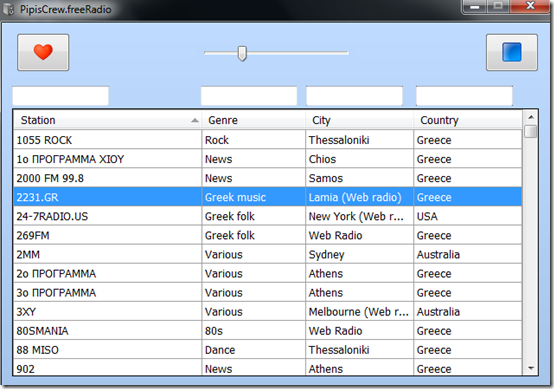 freeRadio-radio app-interface