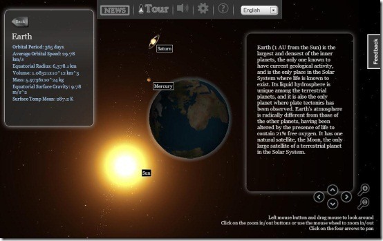 3D Solar System Web