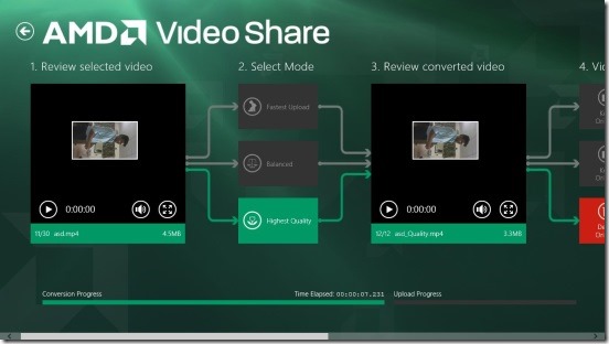 AMD Video Share - original and compressed videos