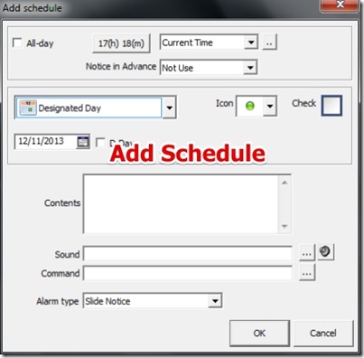 SMemo - Add schedule