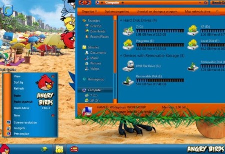 Angry Birds Skin Pack-angry birds theme-angry birds theme