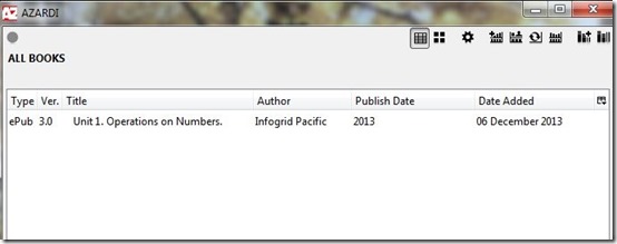 Azardi-ePub3 reader-interface