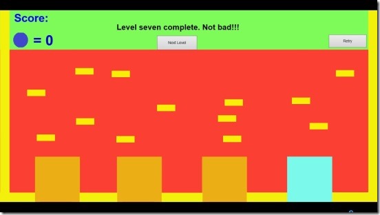 Ball in the Cup - completed level