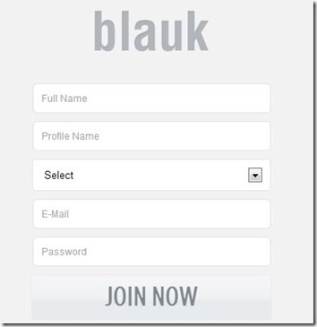 Blauk-social network for college students-sign up