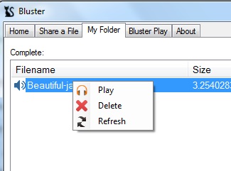 Bluster- My folder tab