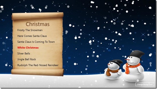 Christmas Carol Songs - songs and button