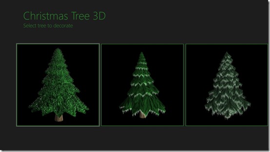 Christmas Tree 3D- Choose a tree