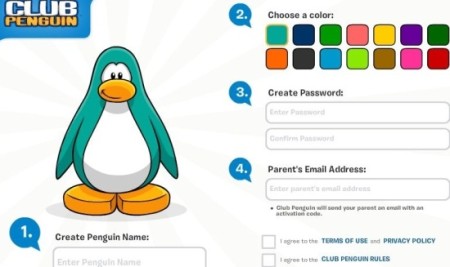 Club Penguin-social network for kids-home page
