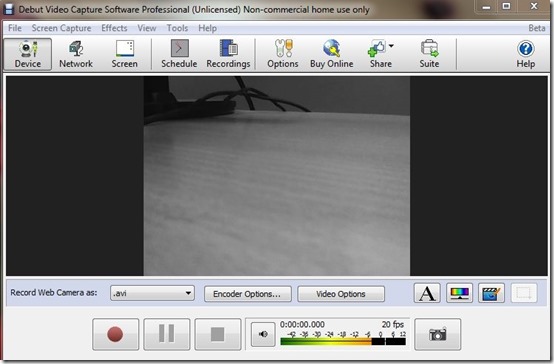 Debut Video Capture Software-video recorder-interface