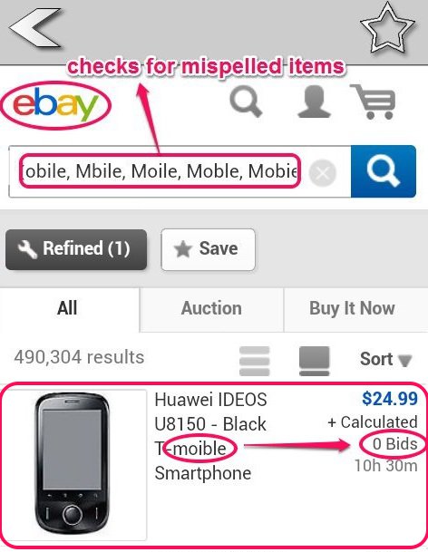 Ebay-eaby misspelled item finder