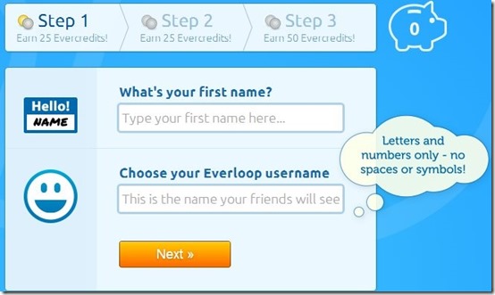 Everloop -social network for kids-create account