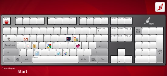 Flow- keyboard layout