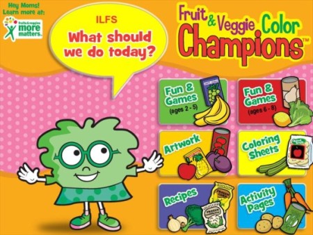 Food Champs-kids health website-home page
