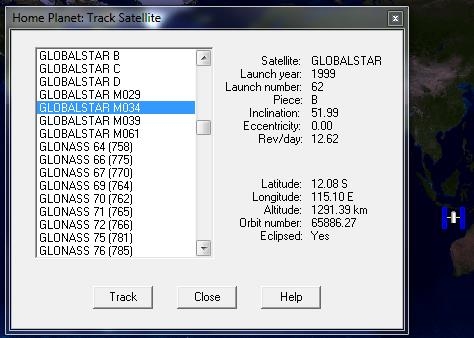Free Day Night Map Software - Home Planet - Track Satellites