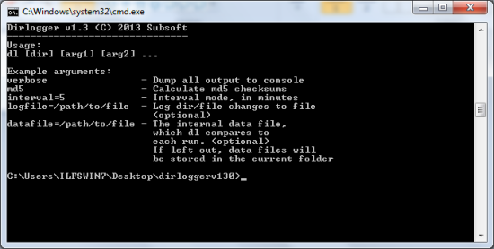 Free Folder Monitoring Software - Command Line Version