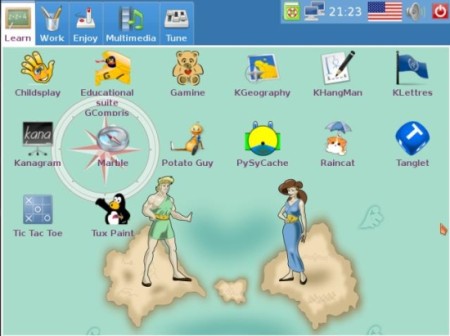 Free Linux for Kids - DoudouLinux - Interface
