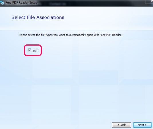 Free PDF Reader- associate pdf extension