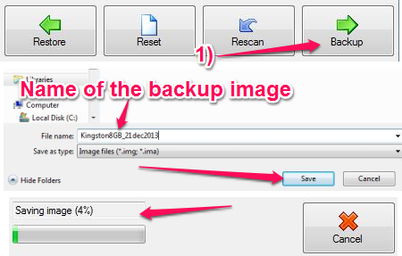 Free USB Image Tool For Windows - USB Image Tool - Creating a Backup