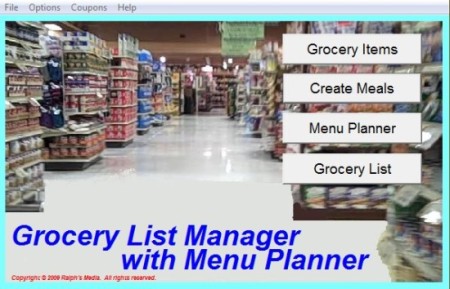 Grocery List Manager-grocery shopping list-interface