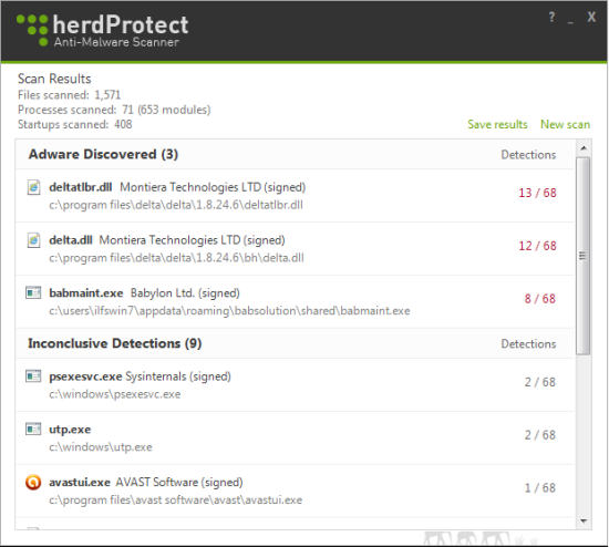 Free AntiMalware Scanner For Windows - HerdProtect