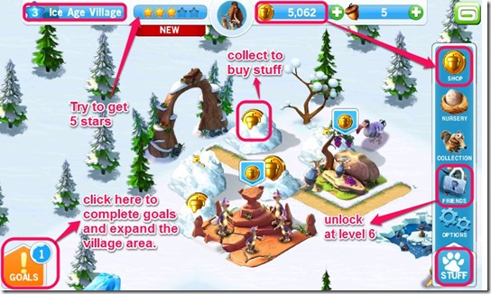 Ice age Village game