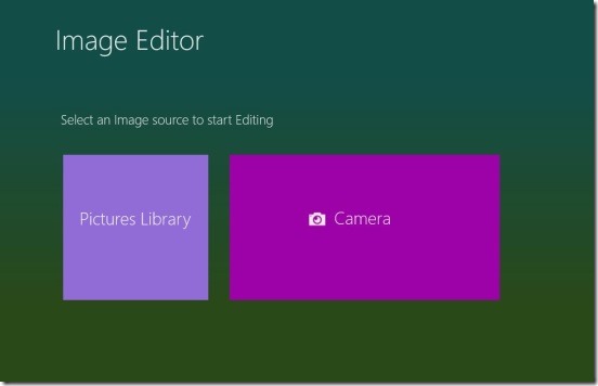 ImageEditors - main screen