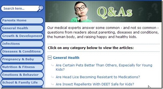 KidsHealth-health website for kids-for parents